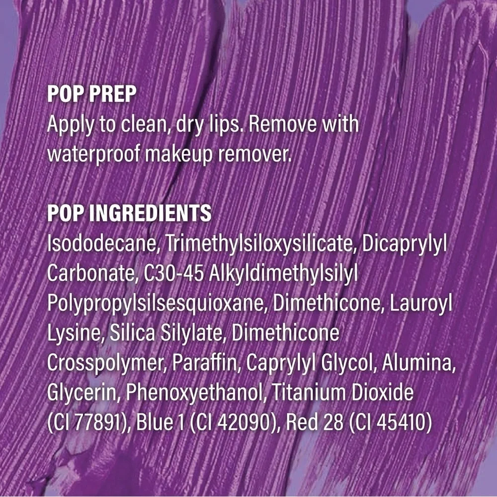 Pop Beauty‎ Permanent Pout Lipstick - Vivid Purple